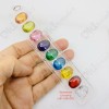 Set 9 Color Oval Naga-eye 100% Authentic Real Gemstone Thai Amulet Size S