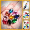 Set 9 Color Oval Naga-eye 100% Authentic Real Gemstone Thai Amulet Size S