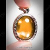 Orange Oval Naga-eye +pandents Casthai Holy Amulet Gemstone 100%real Size-m