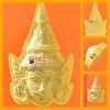 THAI AMULET PHA LAK FACE LOVE CHARMING YELLOW POWDER LARGE LP PHARD 2551