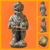 Thai Amulet Monkey Hanuman Bronze+3takrud Life Successful Lp Phard 2551