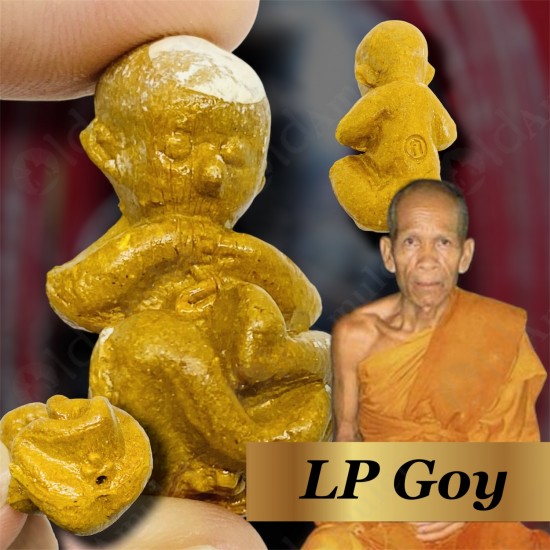 LookKrok Lp GOY BE.2553 GumanThong Ghost Baby Eat Fetus Thai Amulet Gambling