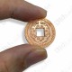 Mini Zodiac Coin Copper Red Lp Key BE.2553 Thai Amulet Super Wealthy Rich Lucky