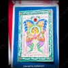 Butterfly Thep Jumlang Kruba Krissana BE.2555 Thai Amulet Multi Color painting