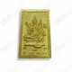 GOLD Ganesha + 4faces Phome Kruba Kritsana BE.2555 Thai Amulet Charming Success