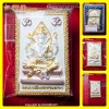 Ganesha + Phome 4faces Kruba Kritsana BE.2555 3Color Plated Thai Amulet Charming