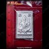 Ganesha + Phome 4faces Kruba Kritsana BE.2555 SILVER Plated Thai Amulet Charming