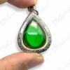 Naga-eye GREEN Pear Holy LekLai Thai Amulet Gemstone Real Natural 100%Authentic