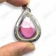 Naga-eye PINK Pear Holy LekLai Thai Amulet Gemstone Real Natural 100%Authentic