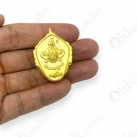 SiHuHaTa Hanuman Face 4ears5eyes GOLD-PLATED KB Subin 2556 Thai Amulet Gambling