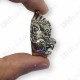 SiHuHaTa Hanuman Face 4ears5eyes WHITE-NICKEL KB Subin 2556 Thai Amulet Gambling