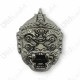 SiHuHaTa Hanuman Face 4ears5eyes WHITE-NICKEL KB Subin 2556 Thai Amulet Gambling