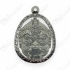 SiHuHaTa Hanuman Face 4ears5eyes WHITE-NICKEL KB Subin 2556 Thai Amulet Gambling