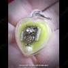 THAI AMULET WAX HAU JAI HEART GOLD OWL WATERPROOF LP AJAN O 2556