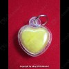 THAI AMULET HAU JAI MINI HEART LOVE ATTRACTION YELLOW WAXY AJAN O 2556