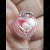 THAI AMULET HAU JAI MINI HEART LOVE ATTRACTION RED WAXY AJAN O 2556