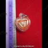 THAI AMULET HAU JAI MINI HEART LOVE ATTRACTION ORANGE WAXY AJAN O 2556