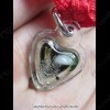 THAI AMULET HAU JAI MINI HEART LOVE ATTRACTION BLACK WAXY AJAN O 2556