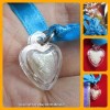 THAI AMULET HAU JAI MINI HEART LOVE ATTRACTION WHITE WAXY AJAN O 2556