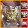 Garuda Lp Key BE.2556 Krutha King Of Bird Gold Color Plated Large Thai Amulet