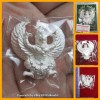 THAI AMULET GARUDA KRUT KING OF BIRD SILVER COLOR PLATED BIG LP KEY 2556