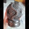 Thai Amulet Statue Tiger Bronze Black Bucha Lucky Ball LP PERN 2557