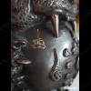 Thai Amulet Statue Tiger Bronze Black Bucha Lucky Ball LP PERN 2557