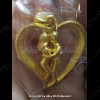 Salika Yin-Kuu-Rak Heart GOLD Pendant Lp Nen Be.2557 Thai Amulet Love Attraction