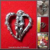 Salika Yin-Kuu-Rak Heart WHITE Pendant Lp Nen Be2557 Thai Amulet Love Attraction