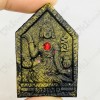 Thai Amulet Khunpaen Nang-kwak Black Power Gold Paint Red Gem Lp Key 2557