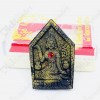 Thai Amulet Khunpaen Nang-kwak Black Power Gold Paint Red Gem Lp Key 2557