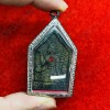 Thai Amulet Khunpaen Nang-kwak Black Power Gold Paint Red Gem Lp Key 2557