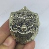 Thai Amulet Rahu Kala +garuda +3takruds Lp Nen BE.2555 Bronze White