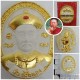 Er Ger Fong Oval White-Gold Kruba Subin BE.2560 Thai Amulet Win Gambling Lucky