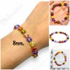 Bracelet Multi Color 8mm Naga-eye Khaw Thai Holy Amulet Gemstone 100% Authentic