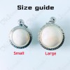 Round White Cave Pearl Thai Amulet Buddha Relics ARAHANT Stone Size-Small