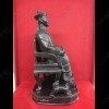 Thai Amulet Statue Er-ger-fong Bucha Bronze Black Lp ROD 2563