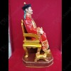 Thai Amulet Statue Er-ger-fong Bucha Bronze Paint RED Lp ROD 2563