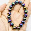 10mm Bead Leklai Koh Larn Natural Stone Rainbow 7color Thai Amulet Bracelet