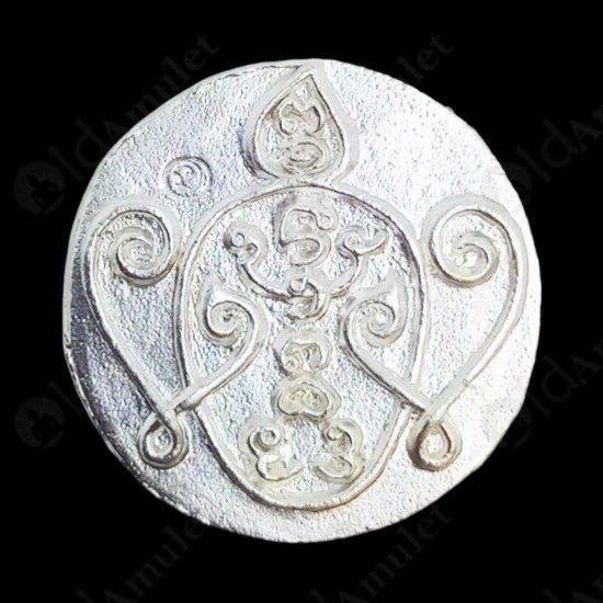 Coin SiHuHaTa 4ears5eyes Silver+Green KB Subin 2561 Thai Amulet Gambling Lucky