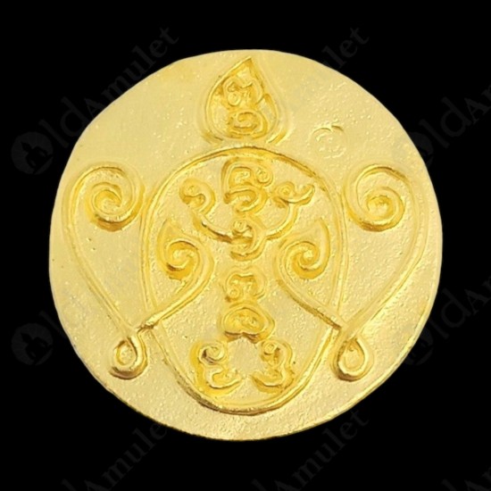 Coin SiHuHaTa 4ears5eyes Gold+Violet KB Subin BE.2561 Thai Amulet Gambling Lucky