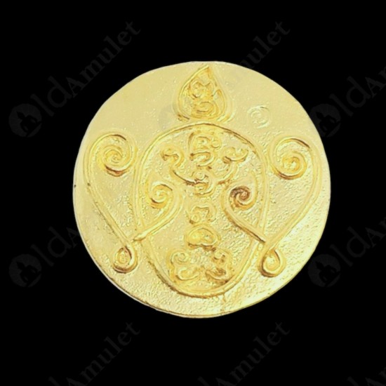 Coin SiHuHaTa 4ears5eyes Gold+Green KB Subin BE.2561 Thai Amulet Gambling Lucky