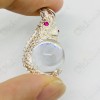 CLEAR Ball Naga-eye Thai Amulet Leklai Keaw Pendant 925-silver Jewelry