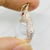 CLEAR Ball Naga-eye Thai Amulet Leklai Keaw Pendant 925-silver Jewelry