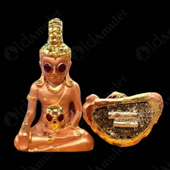 Thai Amulet Ngang MaHaVeeRo Charming Love Sex Pink-Gold Lp Amnard Be.2565