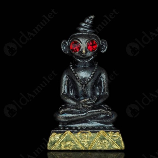 Thai amulet Ngang Charming Love SEX BRASS-BLACK Kuba Dej Lampang BE.2566