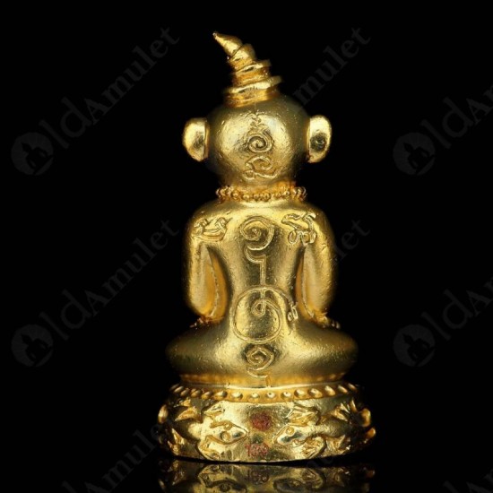 Thai amulet Ngang Charming Love SEX GOLD-PLATE Kuba Dej Lampang BE.2566