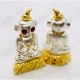 Thai amulet Ngang Charming Love SEX SILVER-GOLD Kuba Dej Lampang BE.2566