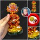 7Inch SiHuHaTa 4ears5eyes Statue Thai Amulet BODY-RED KRUBA KOMFUN BE.2566