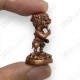 3CM SiHuHaTa 4ears5eyes Mini Statue Copper Red Thai Amulet Kruba Komfun BE.2562